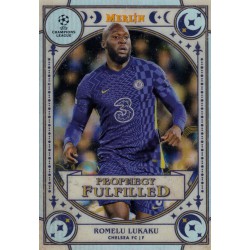 Topps Chrome UEFA Champions League 2021-2022 Merlin Collection Prophecy Fulfilled Romelu Lukaku (Chelsea FC)